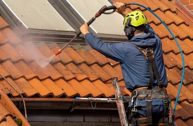 Démoussage et hydrofuge de toiture à Hecq